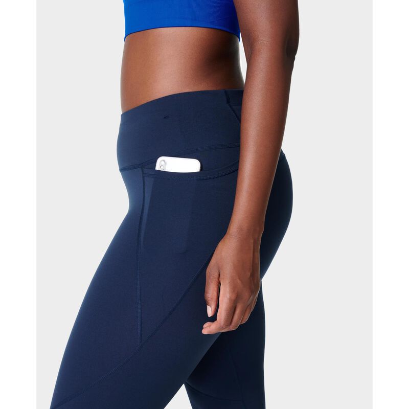Sweaty Betty Power Cropped Workout Leggings Navy Blue image number 2